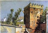 Famous Spain Paintings - View from the Alhambra, Spain